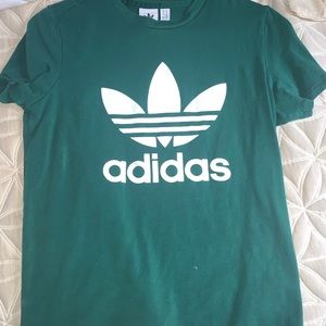 Green adidas t-shirt